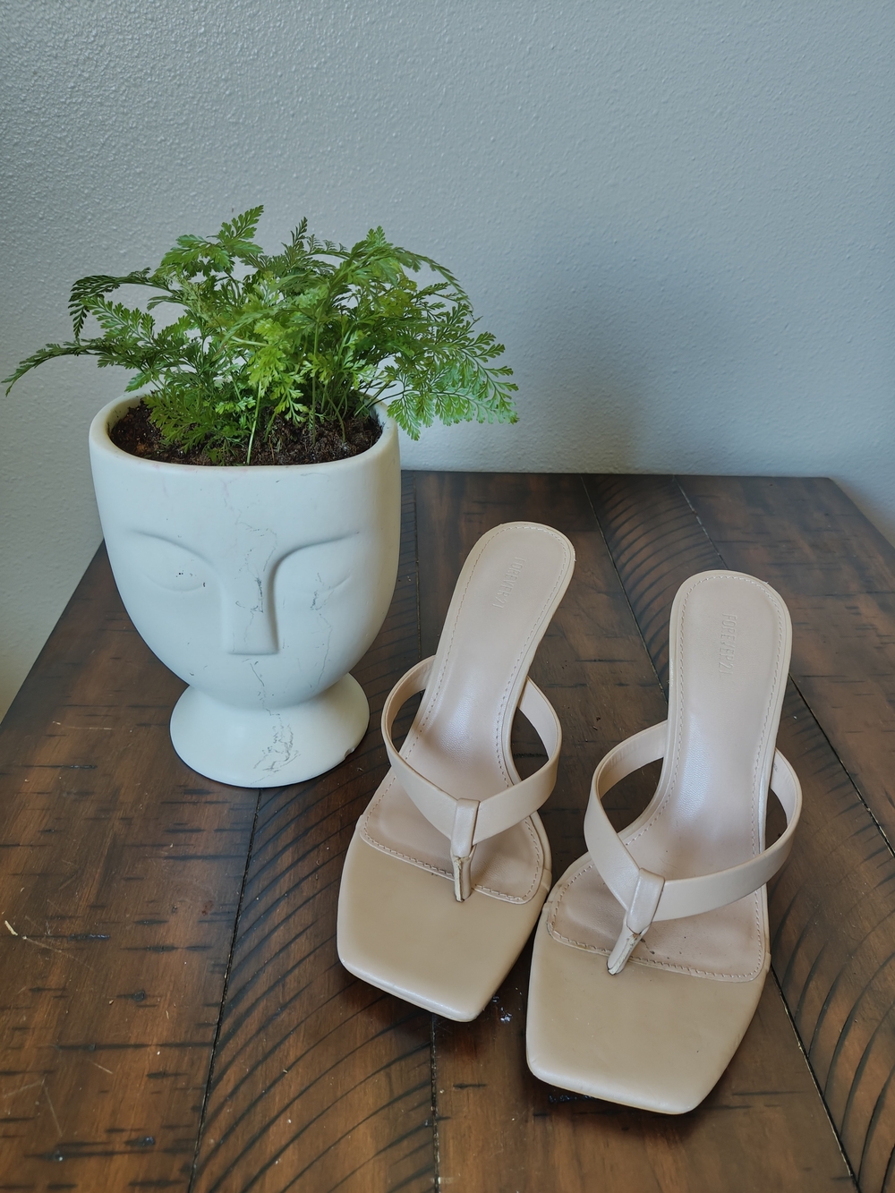 Forever 21 Square Toe Heels Size 7